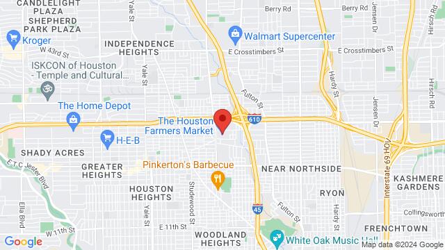 Map of the area around 2520 Airline Drive, Houston, TX, US