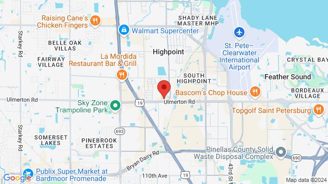 Map of the area around Amorama Latin Night Club, 13501 Icot Boulevard #Suite 108, Clearwater, FL 33760, Clearwater, FL, 33760, United States