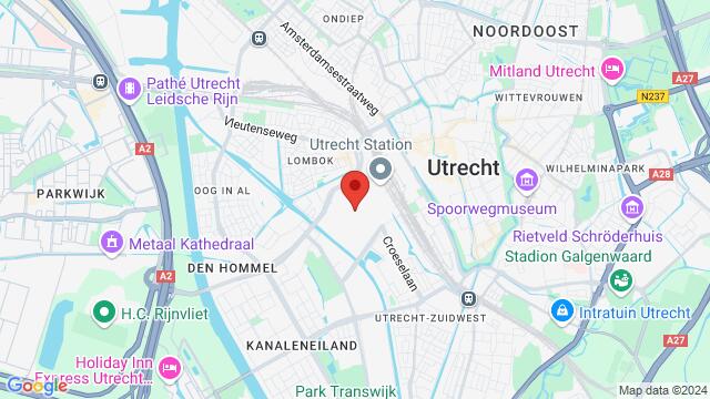 Map of the area around Veemarktplein 50, Utrecht, The Netherlands