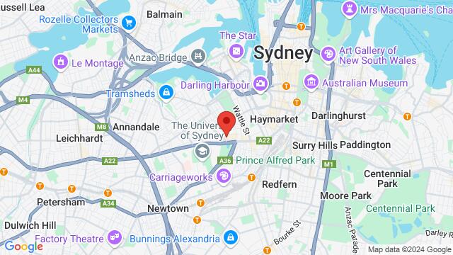 Map of the area around 52-60 Francis St, Glebe NSW 2037, Australia,Sydney, Australia, Pyrmont, NS, AU