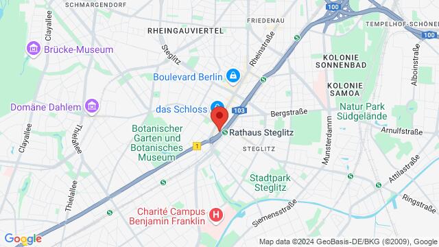 Map of the area around Kuhligkshofstraße 3, 12165 Berlin, Deutschland,Berlin, Germany, Berlin, BE, DE