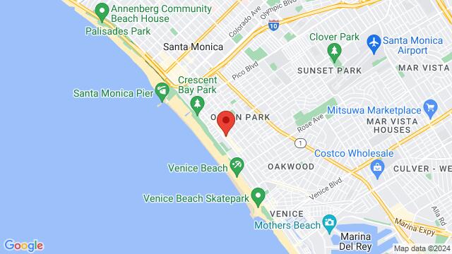 Kaart van de omgeving van The Victorian, 2640 Main St, Santa Monica, CA, 90405, US