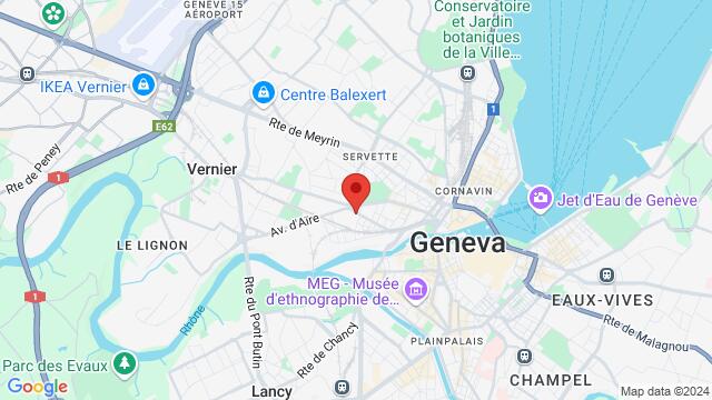 Map of the area around Rue des Charmilles 23, 1203 Genève, Suisse,Geneva, Switzerland, Geneva, GE, CH