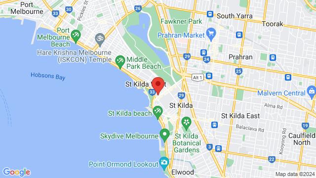 Map of the area around 12 Fitzroy St, St Kilda VIC 3182, Australia,Melbourne, Victoria, Australia, Melbourne, VI, AU