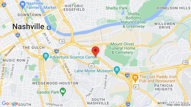 Mapa de la zona alrededor de Dance World, 630 Rundle Ave, Nashville, TN 37210, United States,Nashville, Tennessee, Nashville, TN, US