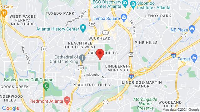 Map of the area around 339 Pine Tree Dr NE,Atlanta, Georgia, Atlanta, GA, US