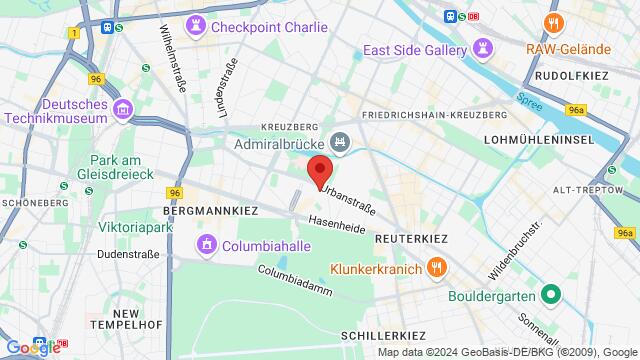 Map of the area around Körtestraße 4, 10967 Berlin, Deutschland,Berlin, Germany, Berlin, BE, DE