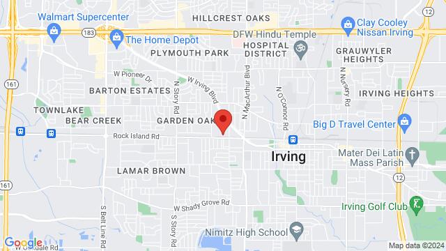 Map of the area around 101 N Rogers Rd, Irving, TX , 75061, Dallas, Tx, United States