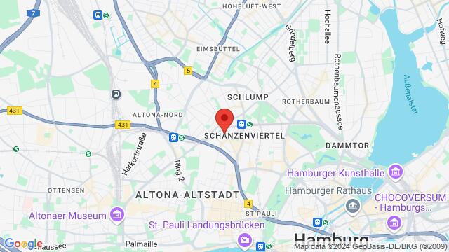 Map of the area around Schulterblatt 73,Hamburg, Germany, Hamburg, HH, DE