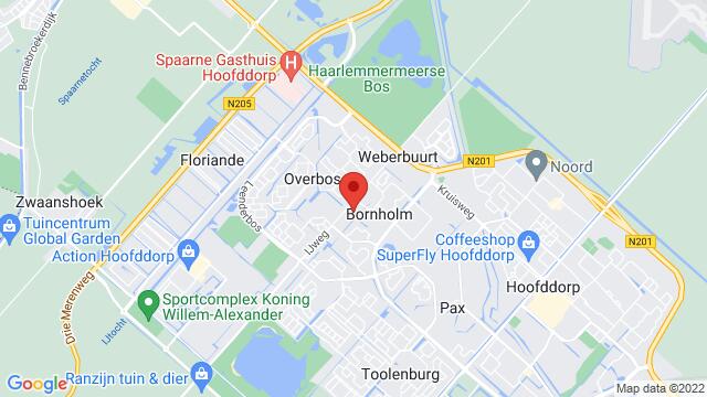 Map of the area around Ijweg 1094, Hoofddorp, The Netherlands