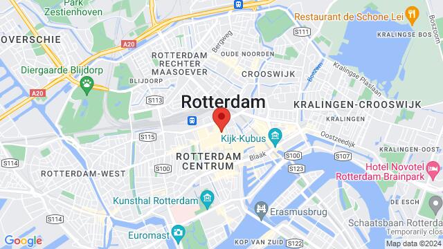 Mapa de la zona alrededor de Stadhuisplein 21,Rotterdam, Netherlands, Rotterdam, ZH, NL