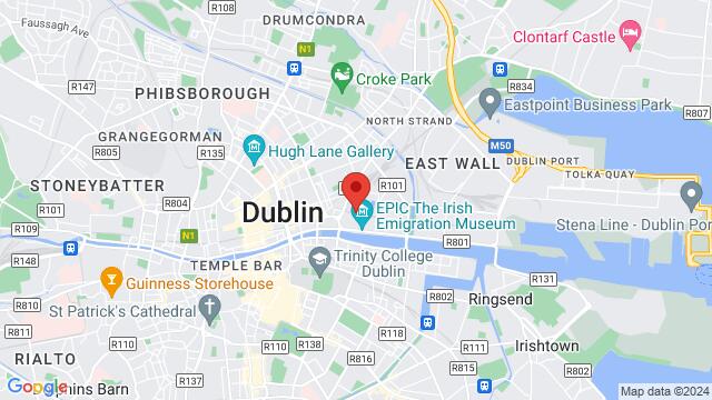 Karte der Umgebung von Harbourmaster Bar & Restaurant, Dublin, Ireland, Dublin, DN, IE