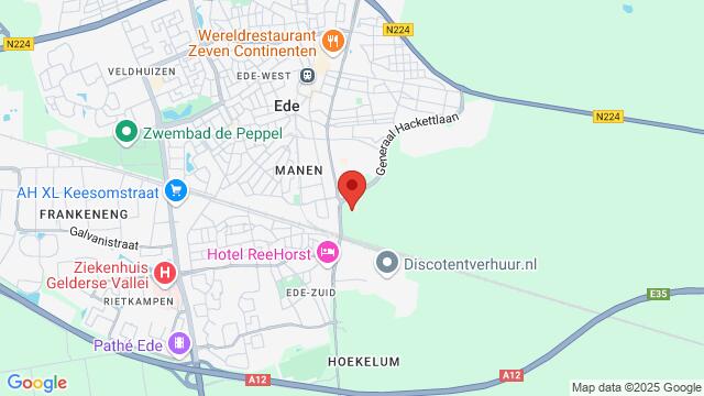 Map of the area around Nieuwe Kazernelaan 2 – D42, Ede, The Netherlands