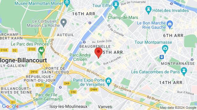 Map of the area around 72 Avenue Félix Faure, 75015, Paris, IL, FR