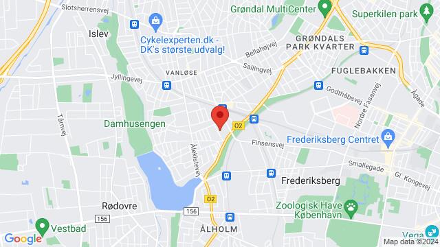 Map of the area around Kastanie Allé 20, 2720 København, Danmark,Copenhagen, Frederiksberg, SF, DK