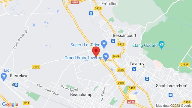 Karte der Umgebung von 6 Bis Rue Jacques Kellner 95150 Taverny