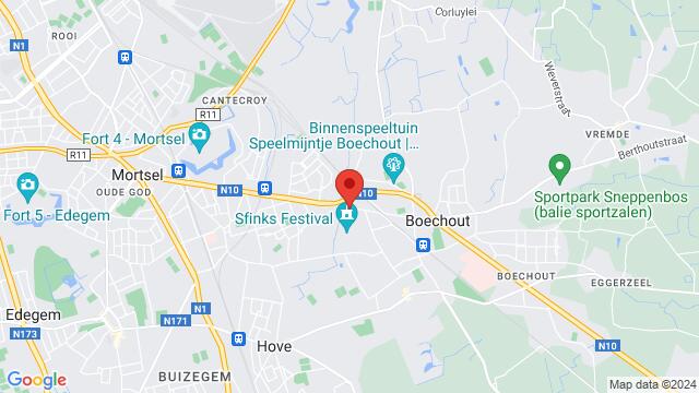 Mapa de la zona alrededor de Sfinks festival Oude steenweg 22 2530 Boechout