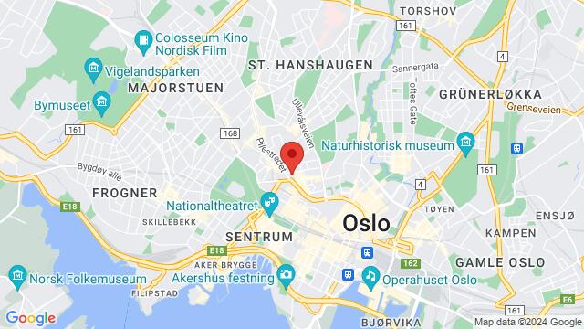 Map of the area around Nordahl Bruns gate 22C, 0165 Oslo, Norge,Oslo, Norway, Oslo, OS, NO