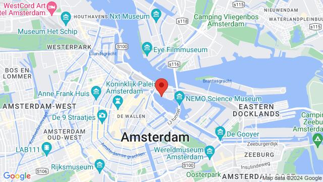 Carte des environs 8 Oosterdokskade, Amsterdam, NH, NL
