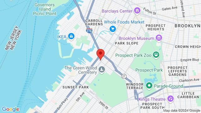 Map of the area around Dance Fever Studios 159 20th street, Brooklyn, NY 11232