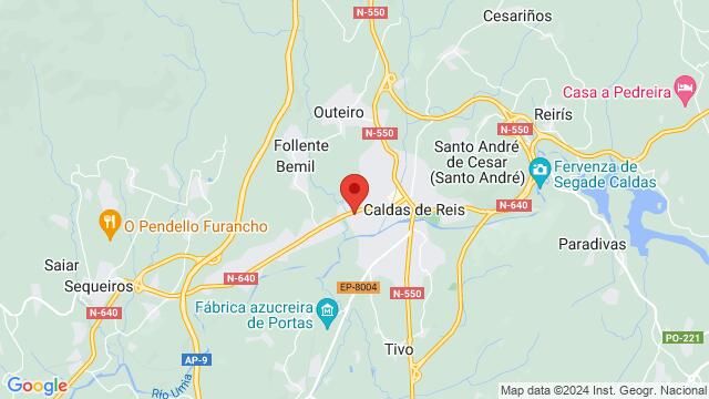Map of the area around Rúa Xoan Fuentes Echevarría, 99, 36650, Caldas de Reyes, Spain