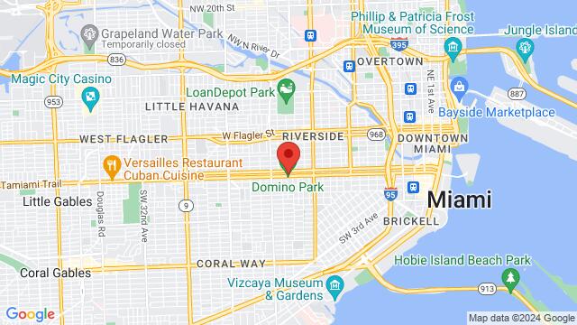 Map of the area around Cubaocho, 1465 SW 8th St #106, Miami, FL, 33135, United States