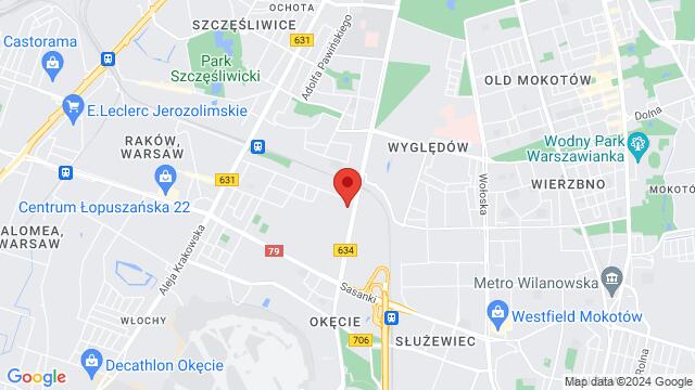 Karte der Umgebung von Novotel Warszawa Airport, 1 Sierpnia 1, 02-134 Warszawa, Poland