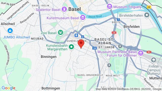 Map of the area around Dornacherstrasse 192, 4053 Basel, Schweiz