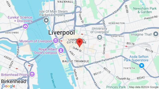 Map of the area around 51 Seel Street, Liverpool, L1 4AZ, United Kingdom,Liverpool, Liverpool, EN, GB