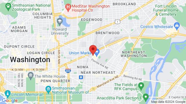 Map of the area around 1280 4th Street Northeast, 20002, Washington, DC, US