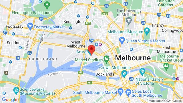 Map of the area around 104 Studio Ln, Docklands VIC 3008, Australia,Melbourne, Victoria, Australia, Melbourne, VI, AU