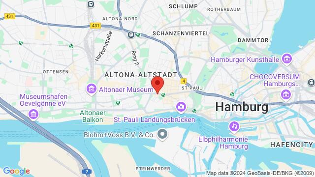 Map of the area around Reeperbahn 153, 20359, Hamburg, HH, DE