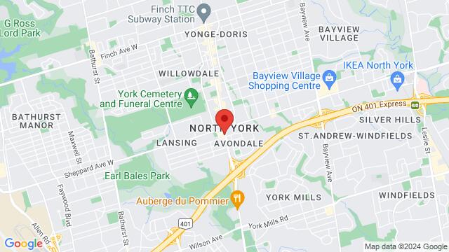 Map of the area around 4750 Yonge St, Toronto, ON M2N 0J6, Canada,Toronto, Ontario, Toronto, ON, CA