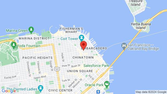 Kaart van de omgeving van Fame Venue, 443 Broadway, San Francisco, 94133, United States