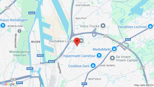 Map of the area around Gentstraat 2,Gent, Belgium, Gent, OV, BE