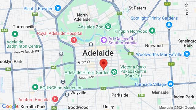 Map of the area around Gutter Cleaning Action Team, Reconciliation Plz, Adelaide SA 5000, Australia,Adelaide, South Australia, Adelaide, SA, AU