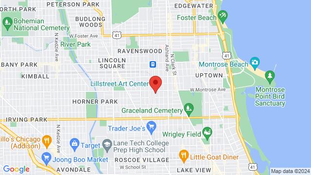 Mapa de la zona alrededor de 4325 North Ravenswood Avenue, 60613, Chicago, IL, US