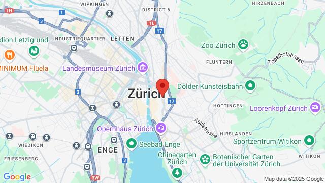 Map of the area around Hirschengraben 46, 8001 Zürich, Switzerland