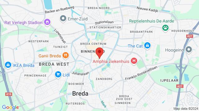 Map of the area around Mezz - Breda (NL)