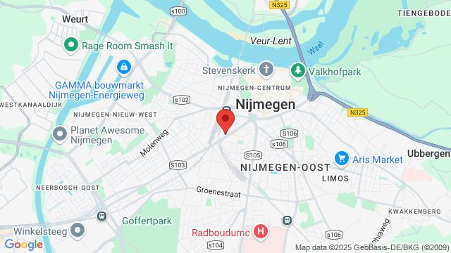 Map of the area around Graafseweg 106, 6512 CH Nijmegen, Nederland,Nijmegen, Netherlands, Nijmegen, GE, NL