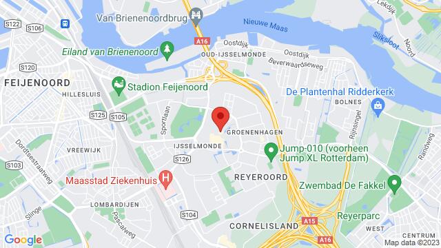 Map of the area around Herenwaard 17, Rotterdam, The Netherlands