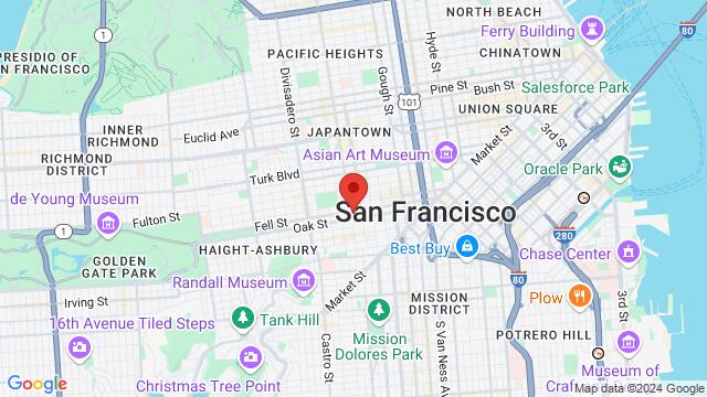 Map of the area around 554 Fillmore St, San Francisco, CA 94117-2620, United States,San Francisco, California, San Francisco, CA, US