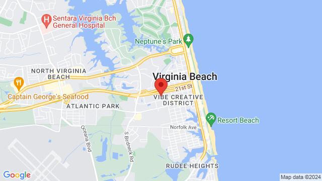 Map of the area around Virginia Beach Convention Center, 1000 19th St, Virginia Beach, VA 23451, USA