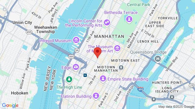 Map of the area around 707 8th Avenue, 10036, New York, NY, US