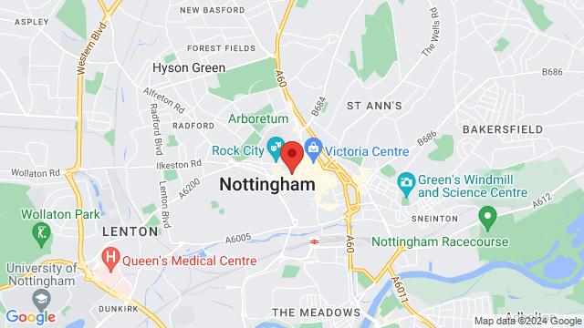 Map of the area around 26-28 Market St,Nottingham, United Kingdom, Nottingham, EN, GB