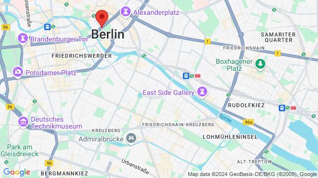 Map of the area around Kiefholtzstr.2, Berlin,