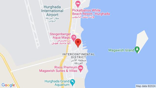 Map of the area around Safaga Road, Hurghada,