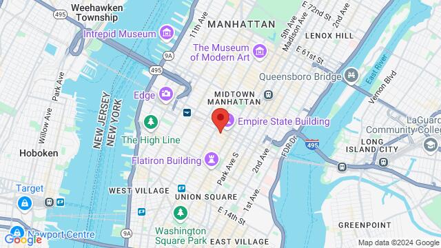 Map of the area around 38w West 32nd Street, 10001, New York, NY, US