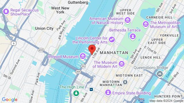 Map of the area around Copacabana Nightclub, 625 West 51st Street, Manhattan, NY, 10019, United States