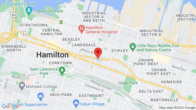 Map of the area around 756 King St E, Hamilton, ON L8M 1A5, Canada,Hamilton, Ontario, Hamilton, ON, CA